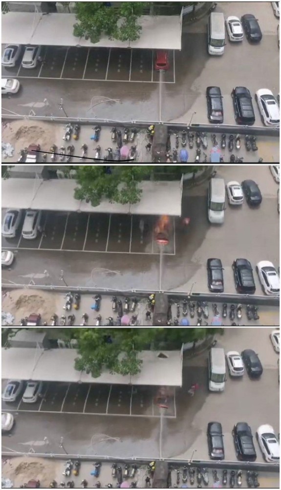 北汽新能源汽車冒煙遇水又爆炸 電動(dòng)車起火該怎么做？(圖2)